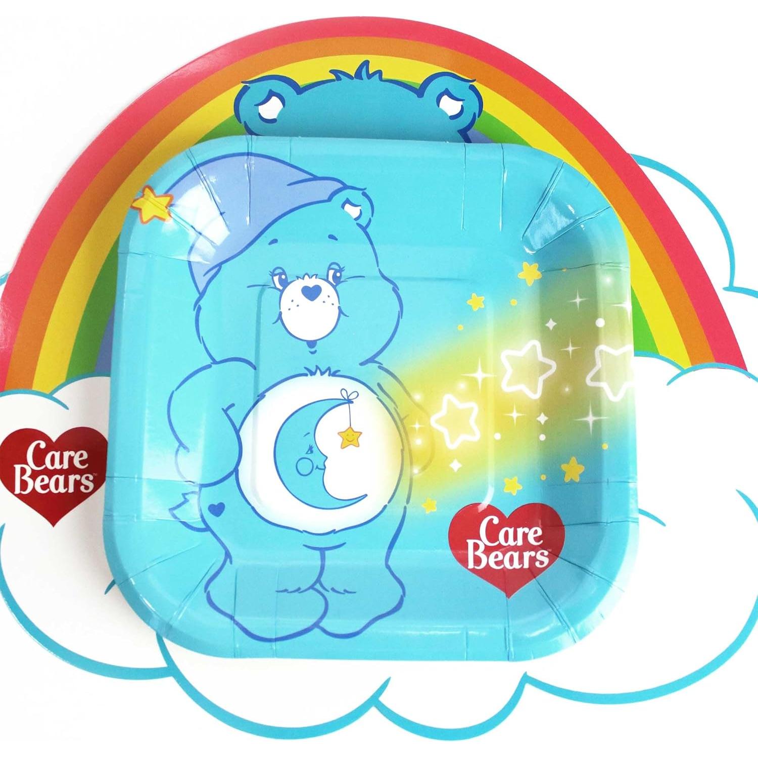 Platos de Postre Prime Party Care Bears - Juego de 8, 17.78 cm
