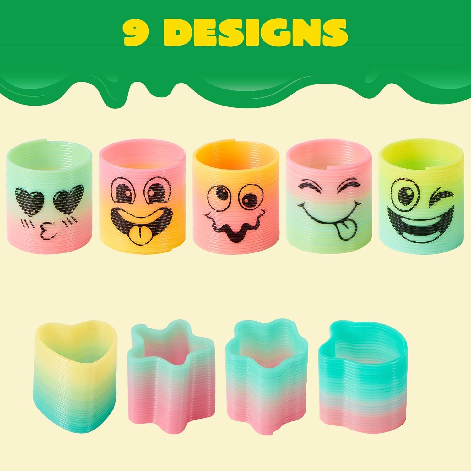 30 Juguetes de Resorte Arcoíris JOYIN para Fiesta y Cumpleaños