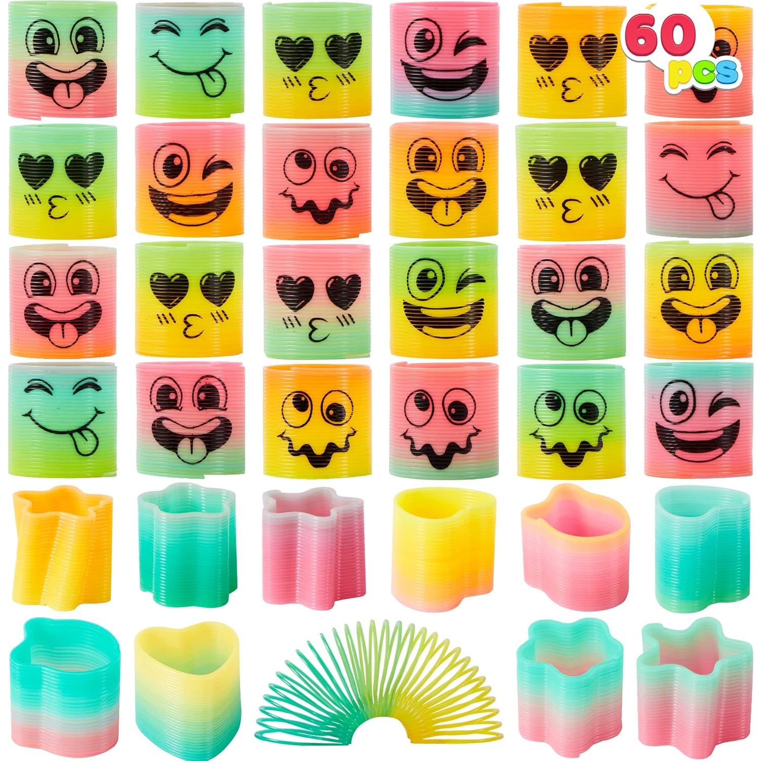 30 Juguetes de Resorte Arcoíris JOYIN para Fiesta y Cumpleaños