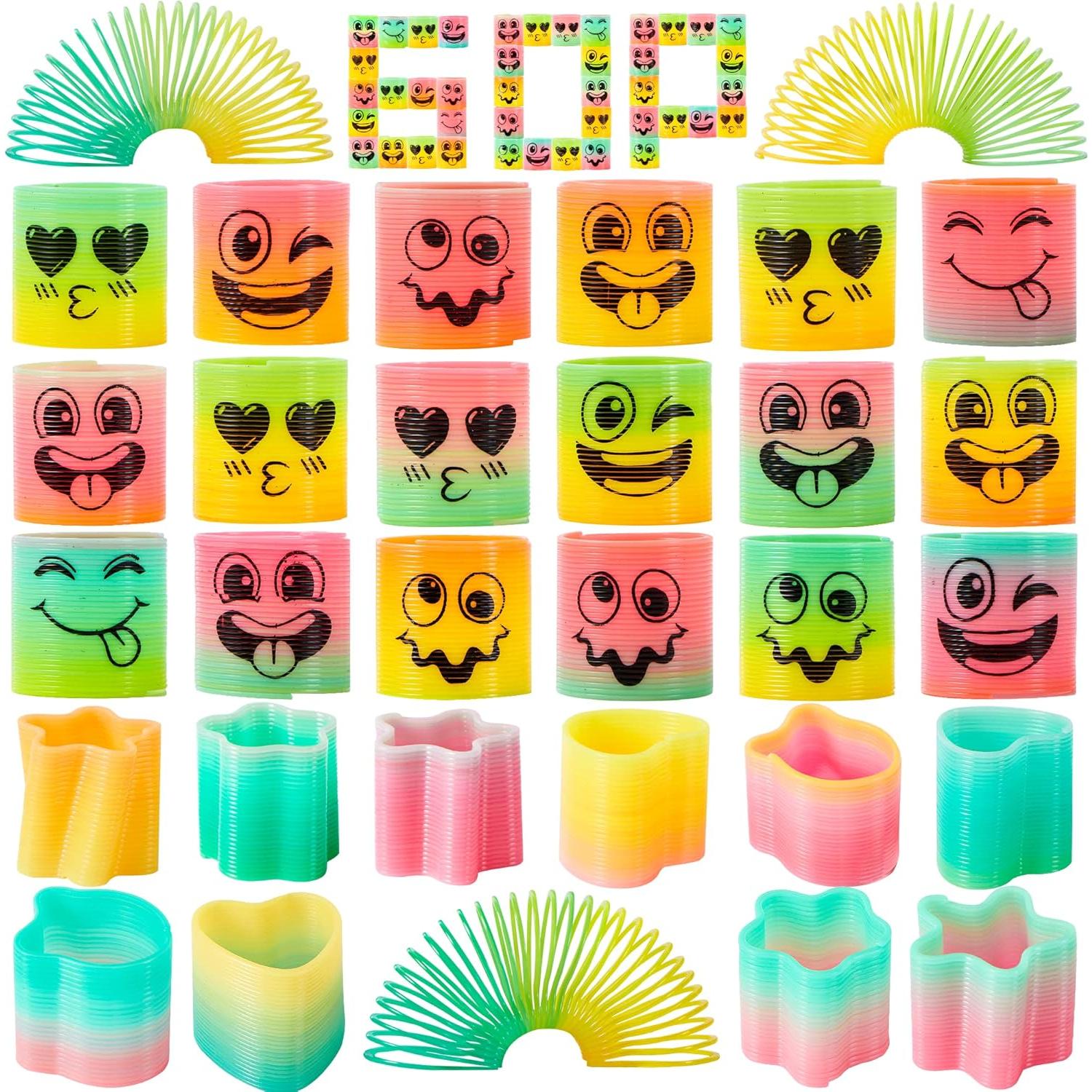 30 Juguetes de Resorte Arcoíris JOYIN para Fiesta y Cumpleaños