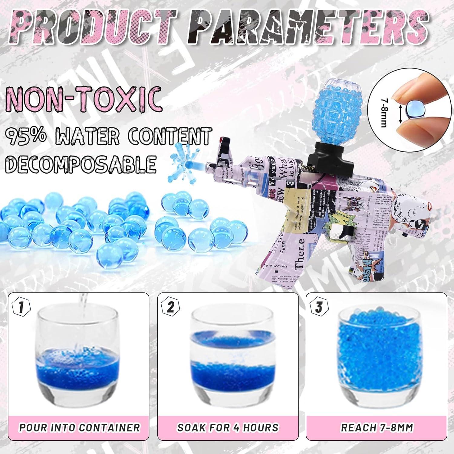 Blaster de Gel Eléctrico JOYNAS 160 FPS Rosa Claro