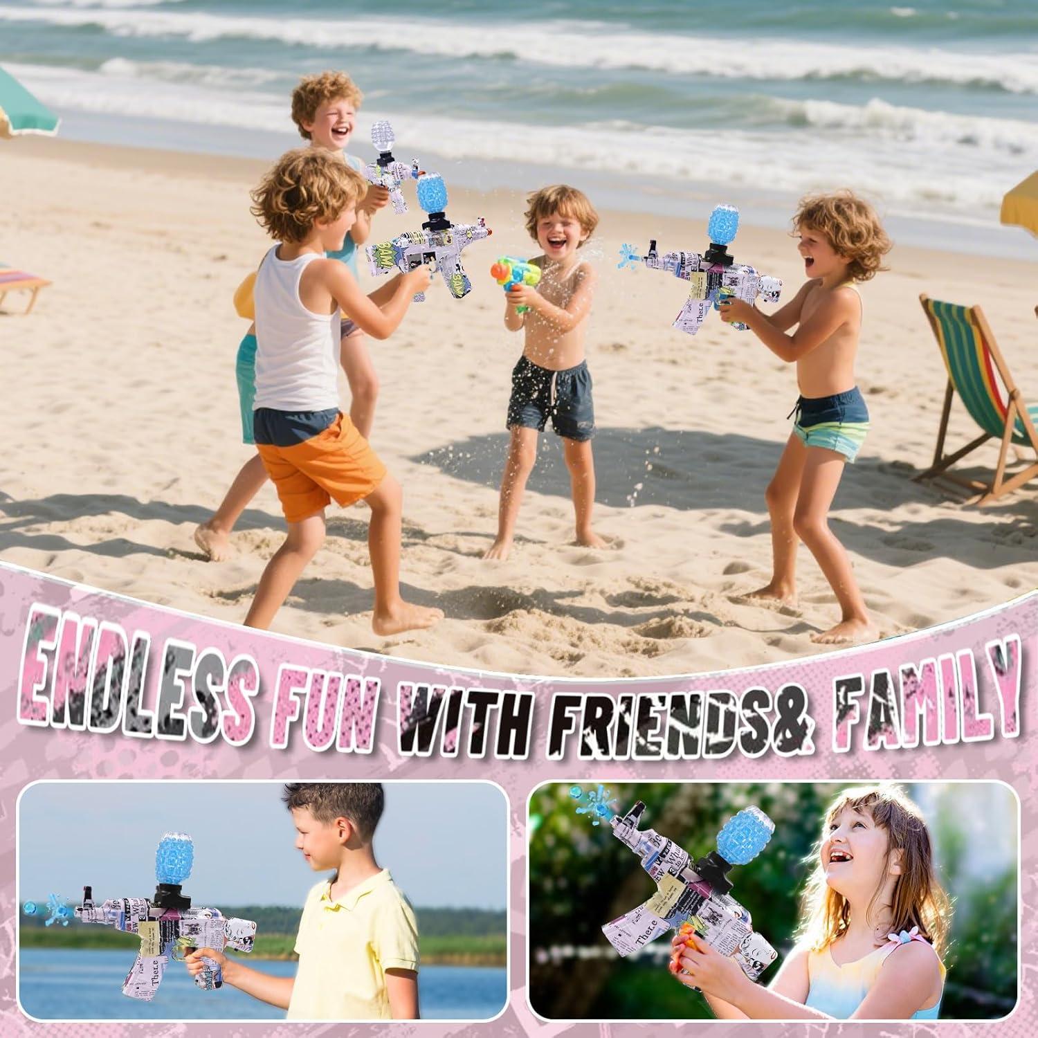 Blaster de Gel Eléctrico JOYNAS 160 FPS Rosa Claro