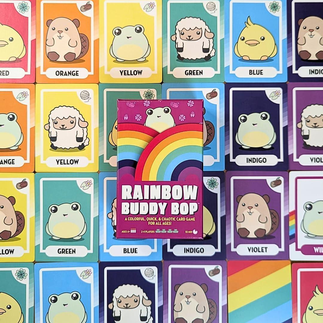 Juego de cartas Rainbow Buddy Bop - Para toda la familia