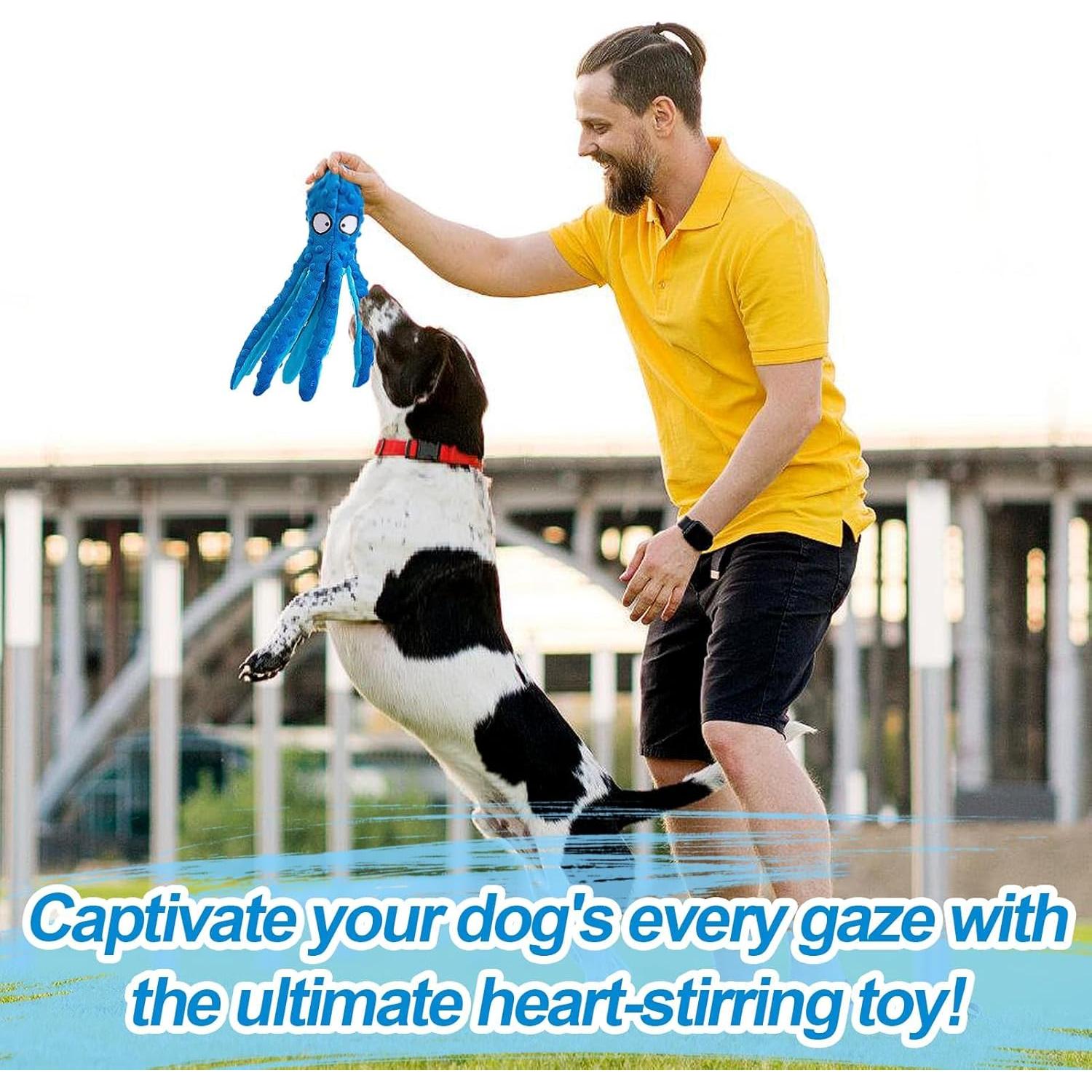 Juguete para Perros Alphatool Pulpo Suave 32 cm Azul