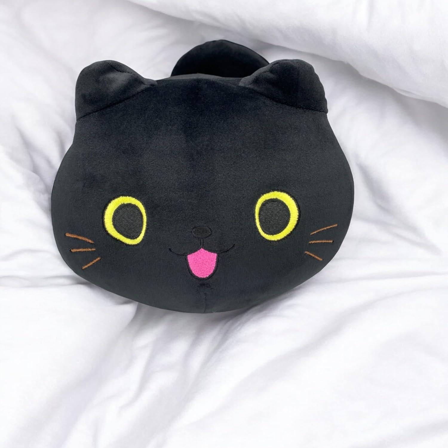 Peluche Gato Negro Pineapple 25.4 cm Suave y Kawaii
