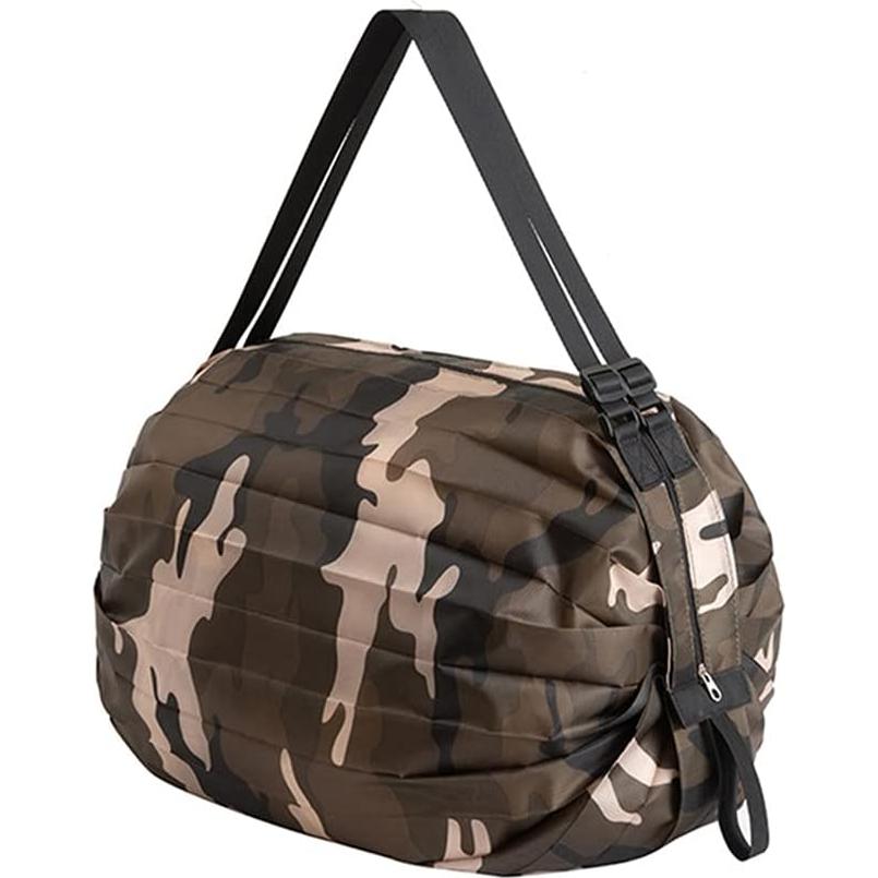 Bolsa de Compras Plegable Mozzyyee Camuflaje Marrón 40x40cm