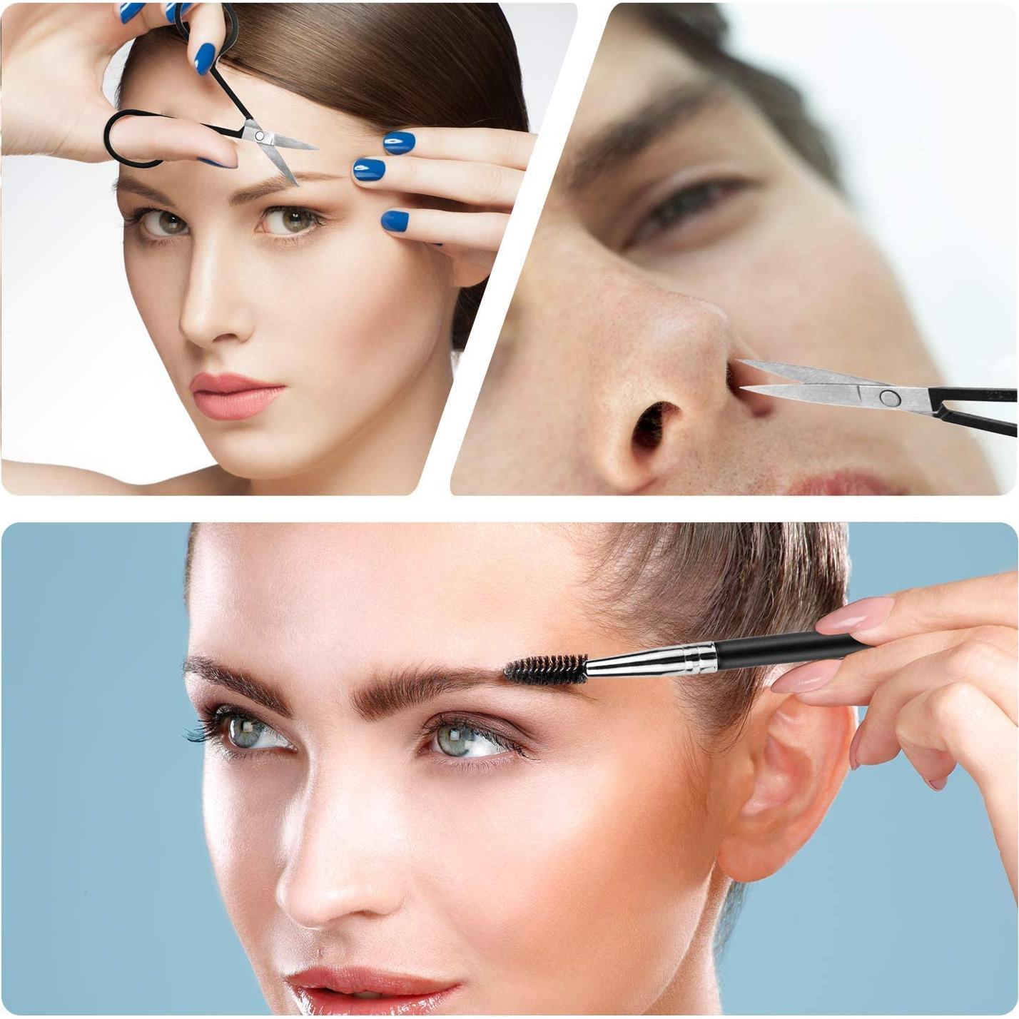 Juego de Pinzas para Cejas 6 PCS Acero Inoxidable MAYKI