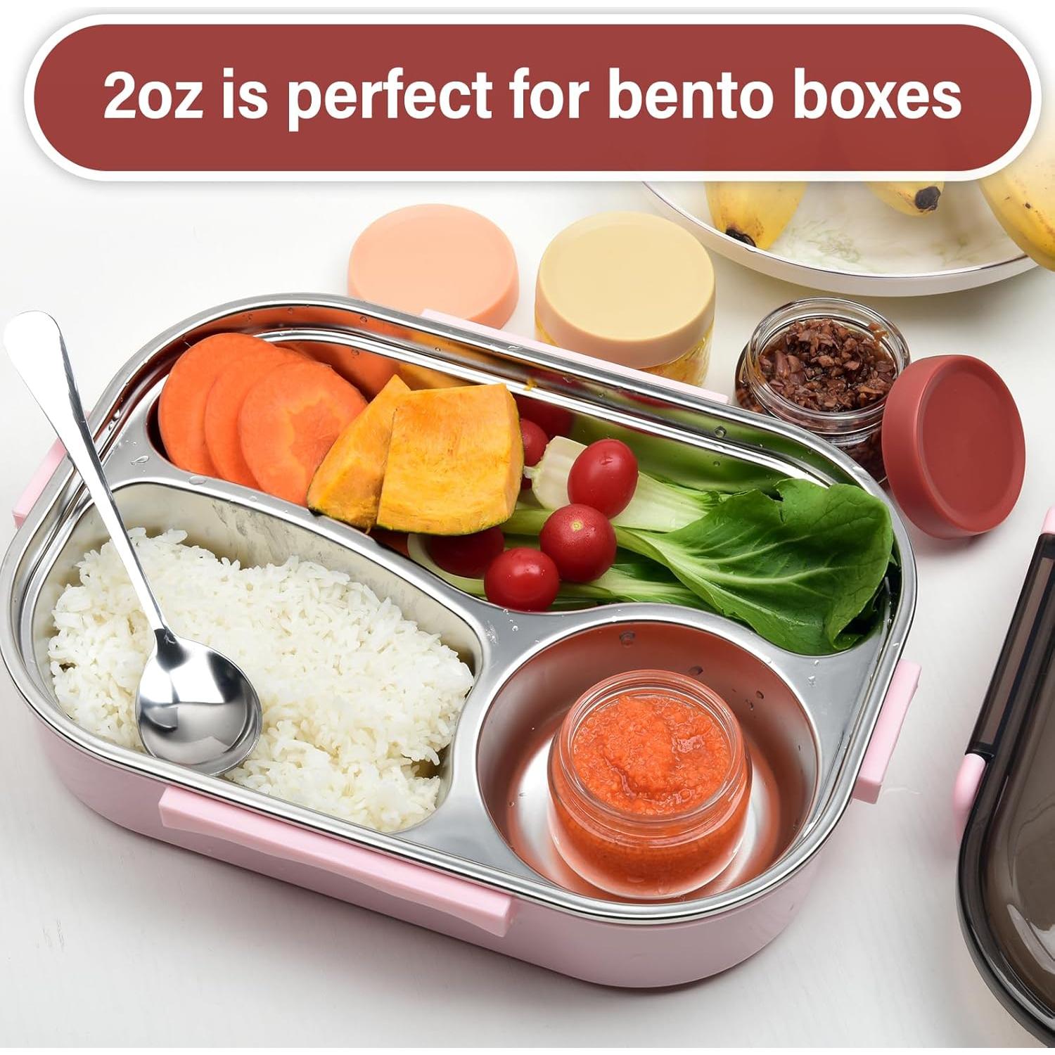 Frascos de Vidrio 2 oz EONJOE para Aderezos - Paquete de 6