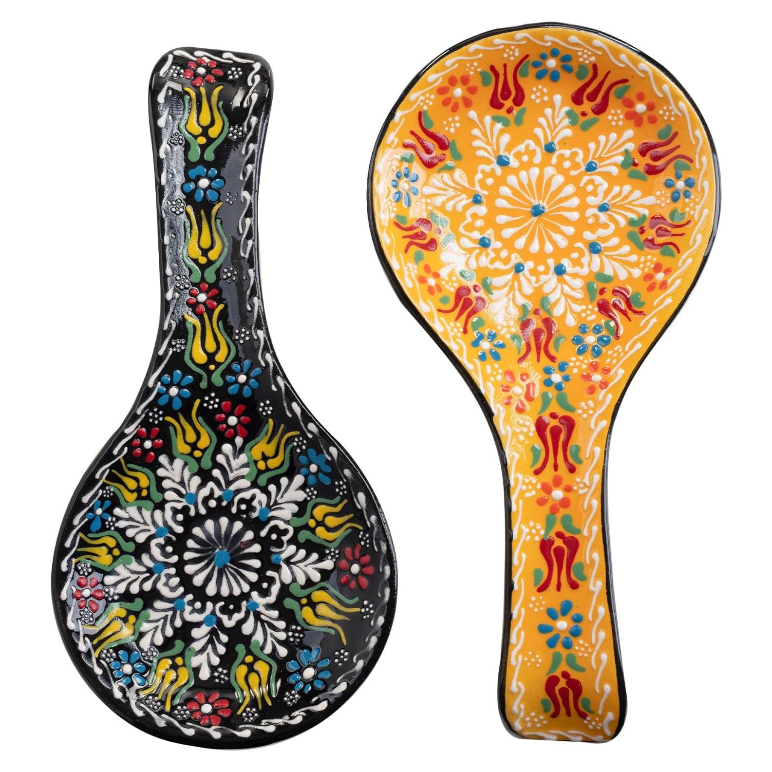 Conjunto de Soportes para Cucharas BCS 2 Piezas Cerámica 11.43x22.86cm