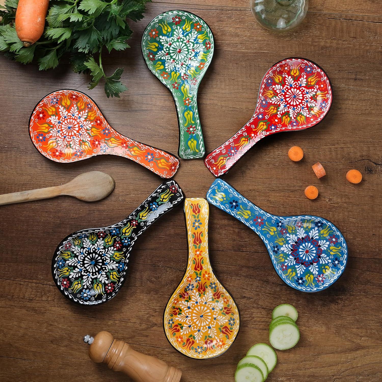 Conjunto de Soportes para Cucharas BCS 2 Piezas Cerámica 11.43x22.86cm