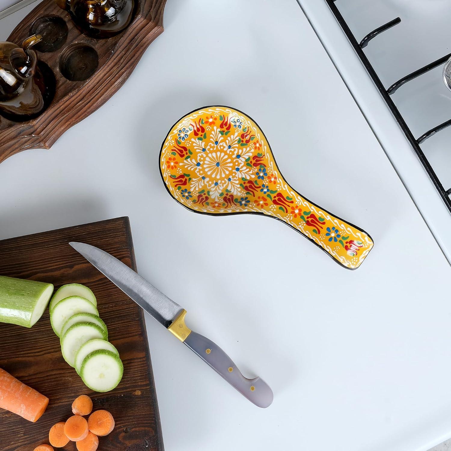 Conjunto de Soportes para Cucharas BCS 2 Piezas Cerámica 11.43x22.86cm