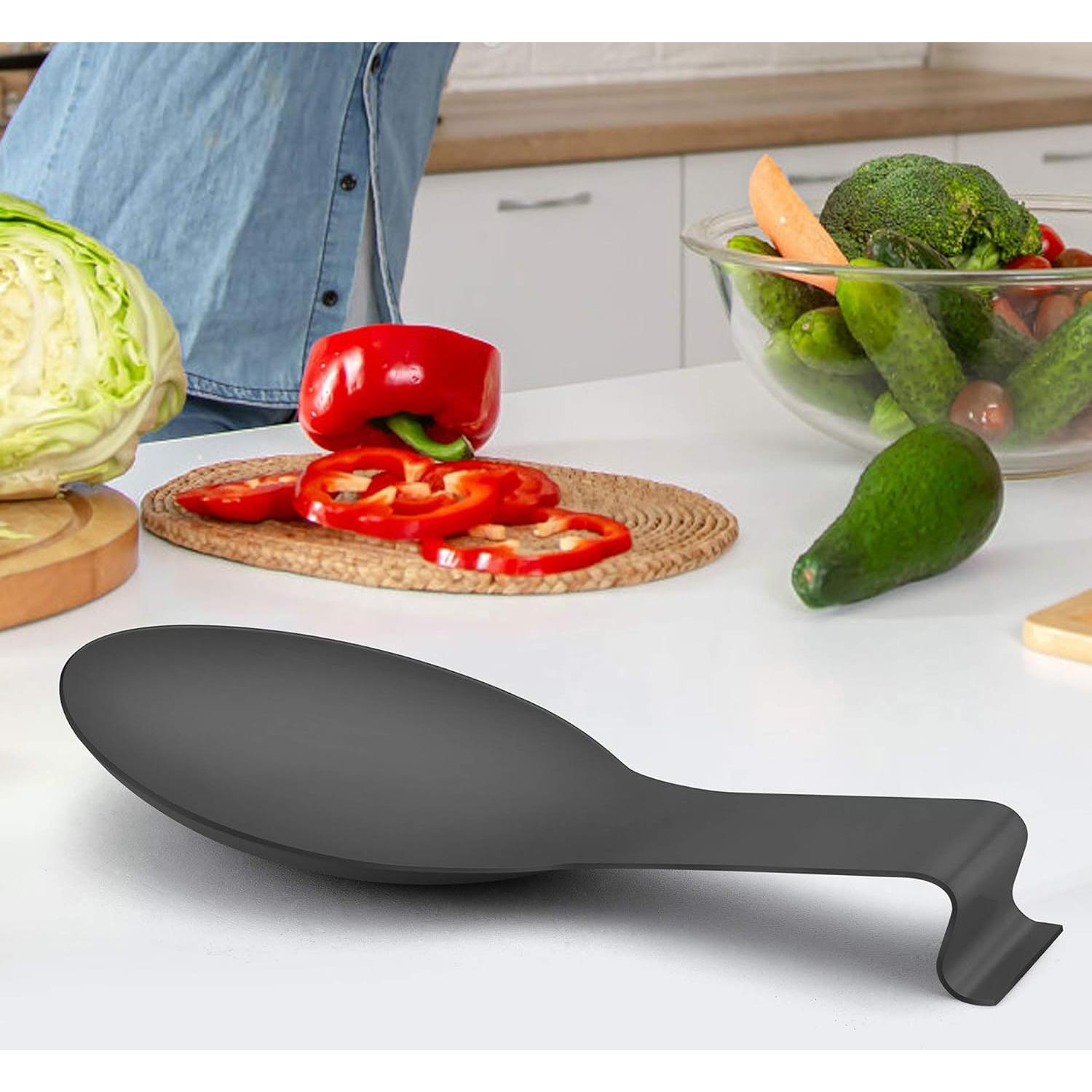 Soporte para Cucharas LIANYU Negro Acero Inoxidable 25.4cm