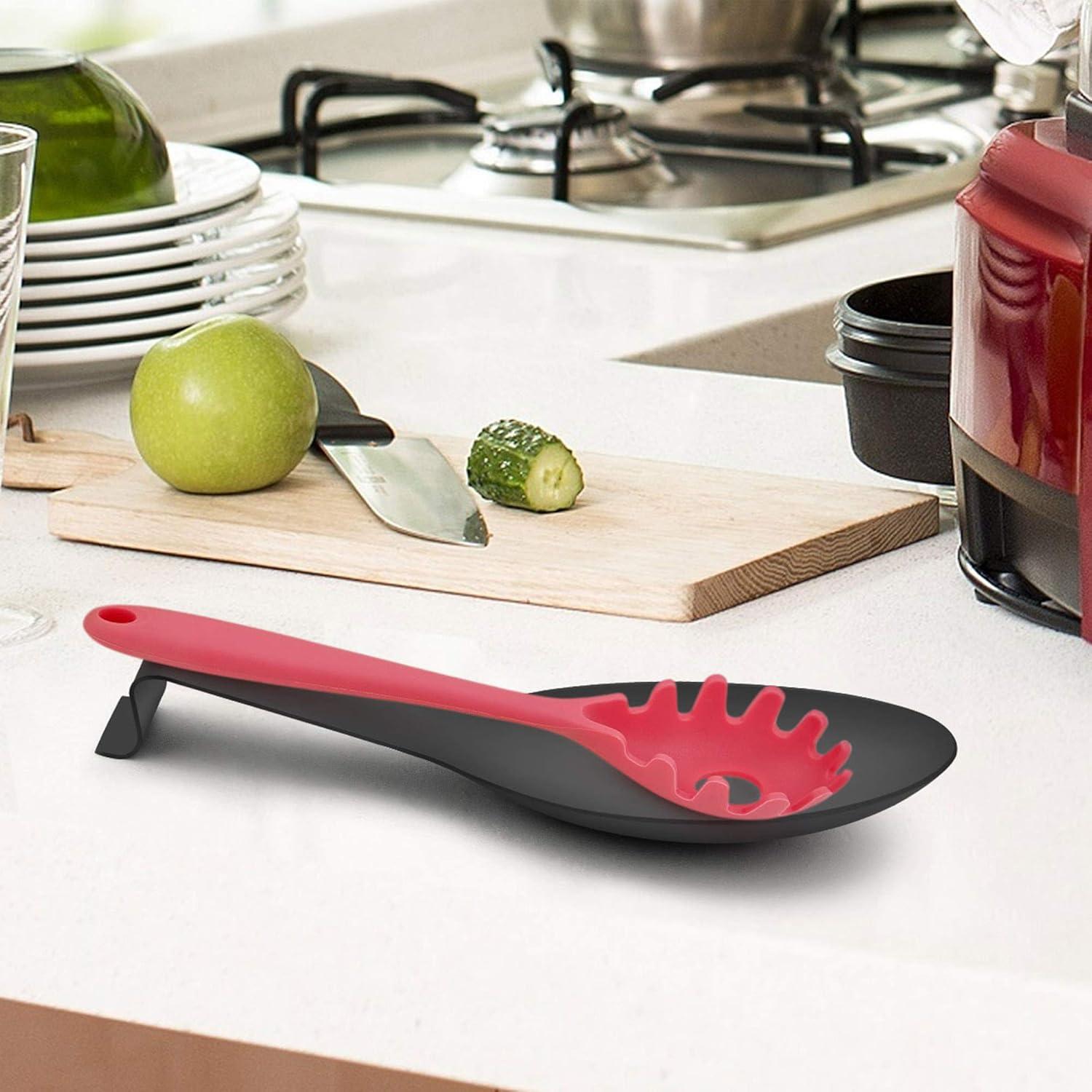 Soporte para Cucharas LIANYU Negro Acero Inoxidable 25.4cm