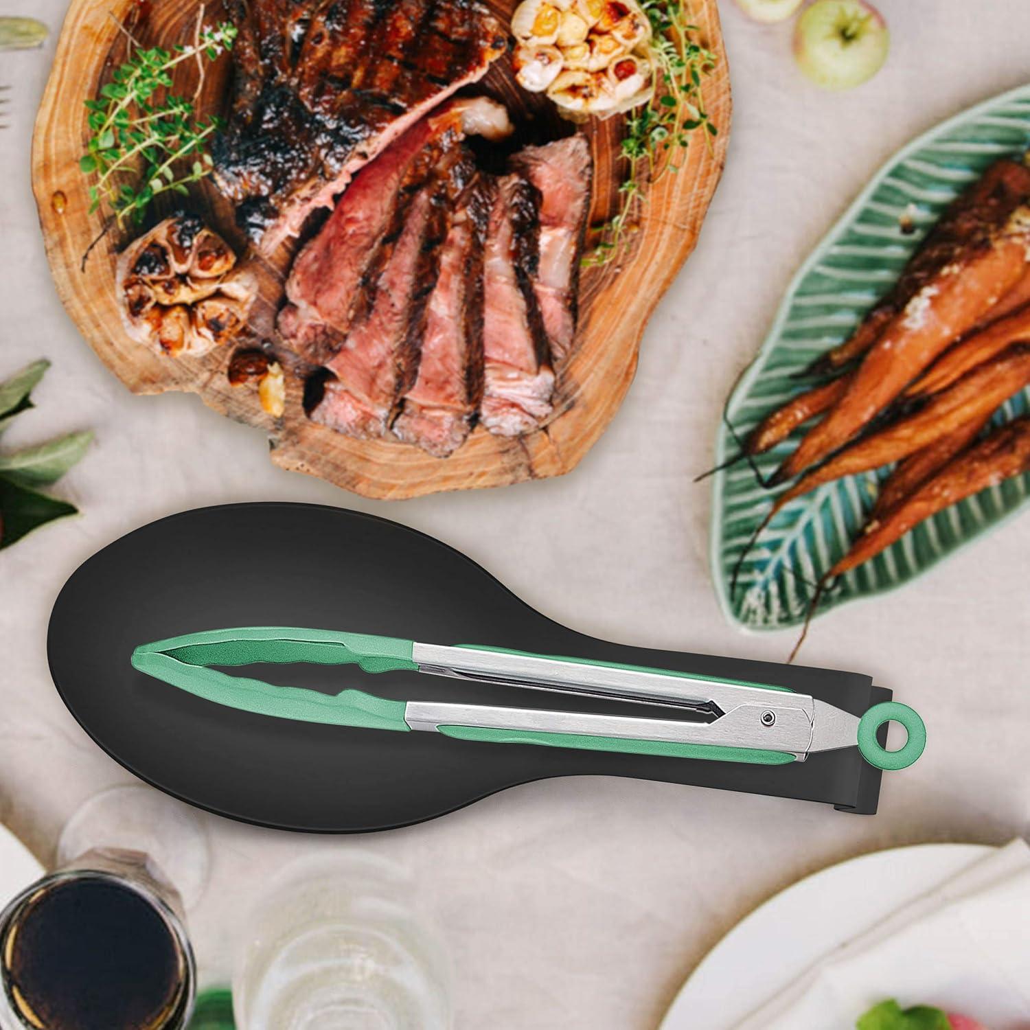 Soporte para Cucharas LIANYU Negro Acero Inoxidable 25.4cm