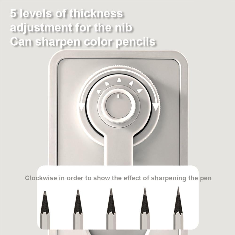 Sacapuntas Manual Deli NS077-S Beige 5 Niveles para Lápices