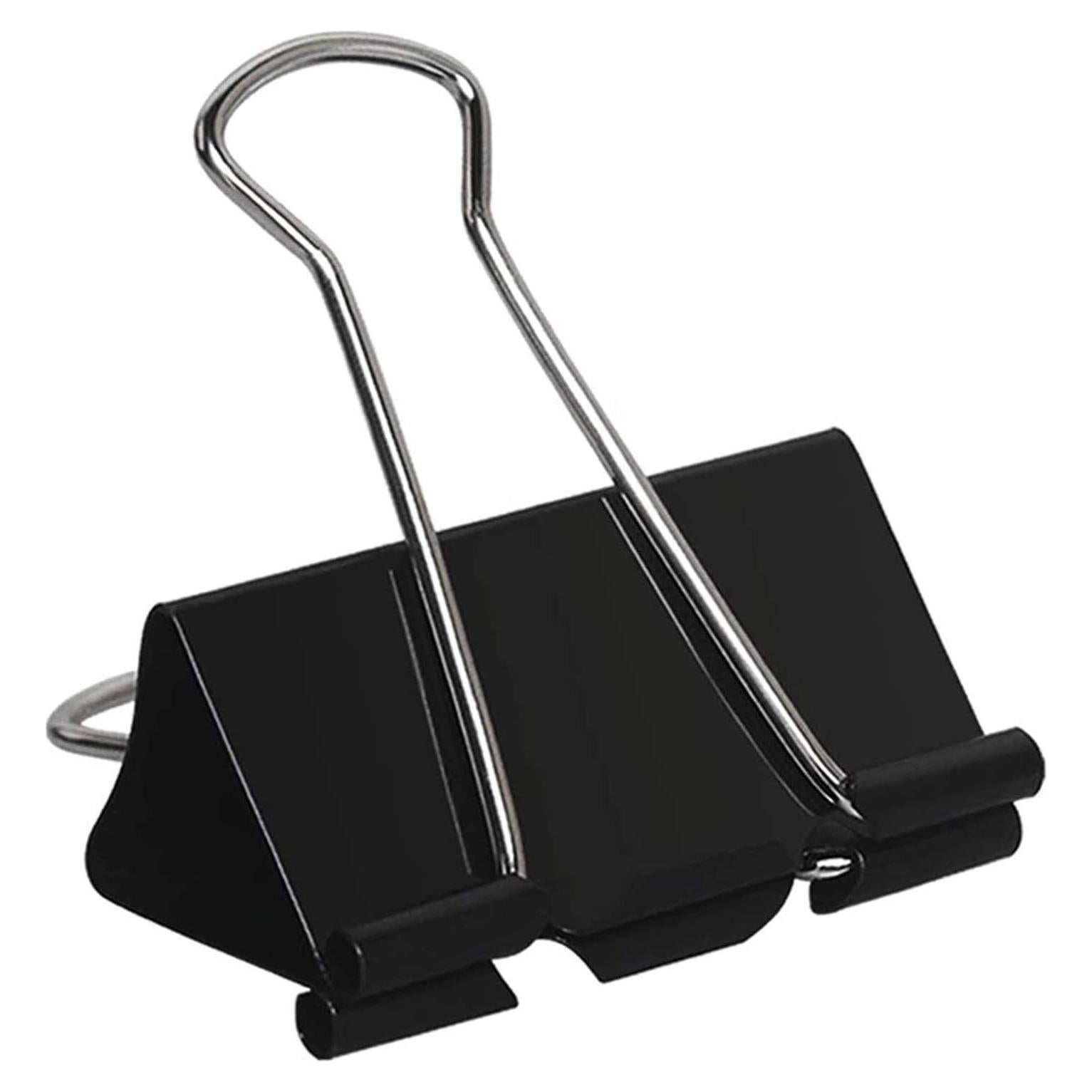 Clip de Carpeta Extra Grande COLOGO 51mm 48 Piezas Negro