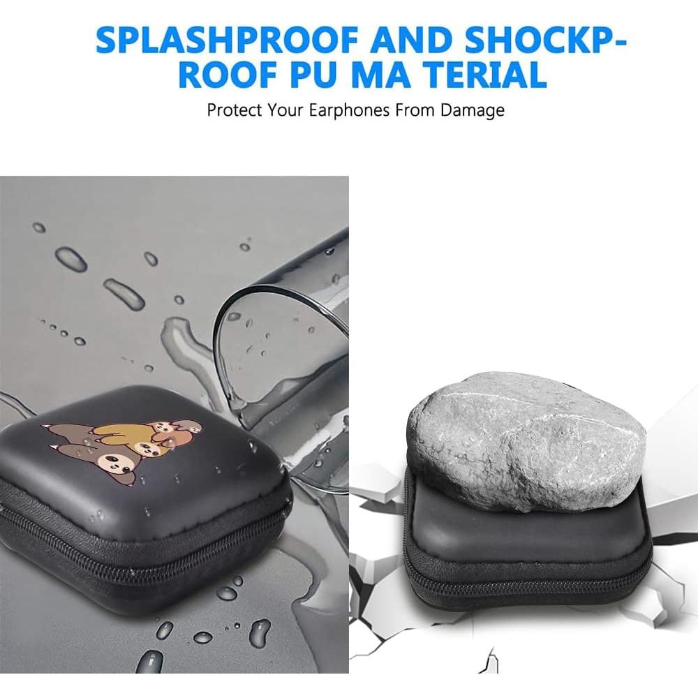 Funda Dura para Auriculares MAYCARI Cuatro Perezosos 8.4x7.7cm