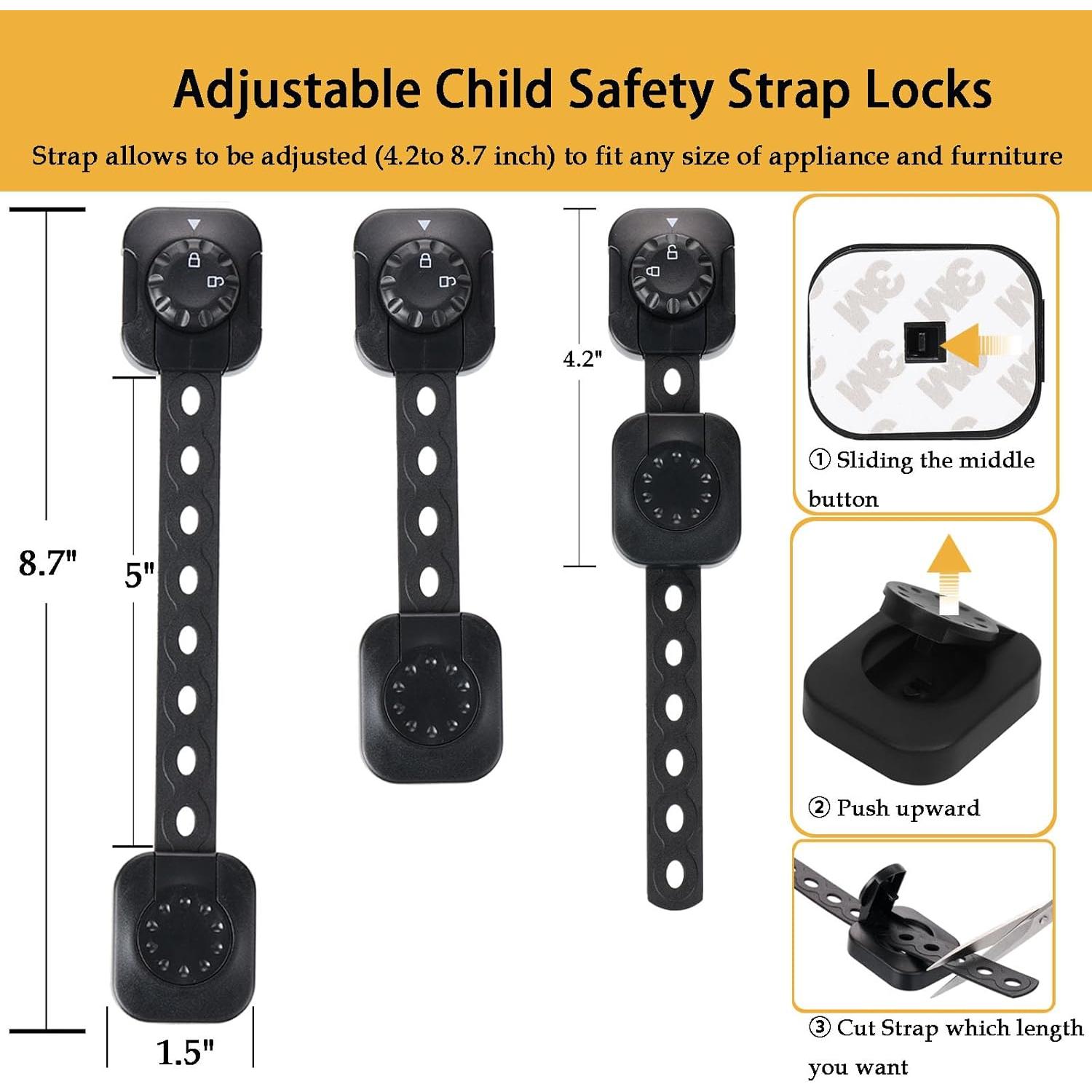 Candados de Seguridad para Bebés Fursafe&Q 2Pack Negro