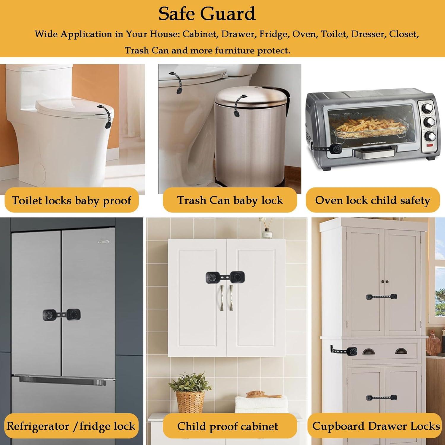 Candados de Seguridad para Bebés Fursafe&Q 2Pack Negro