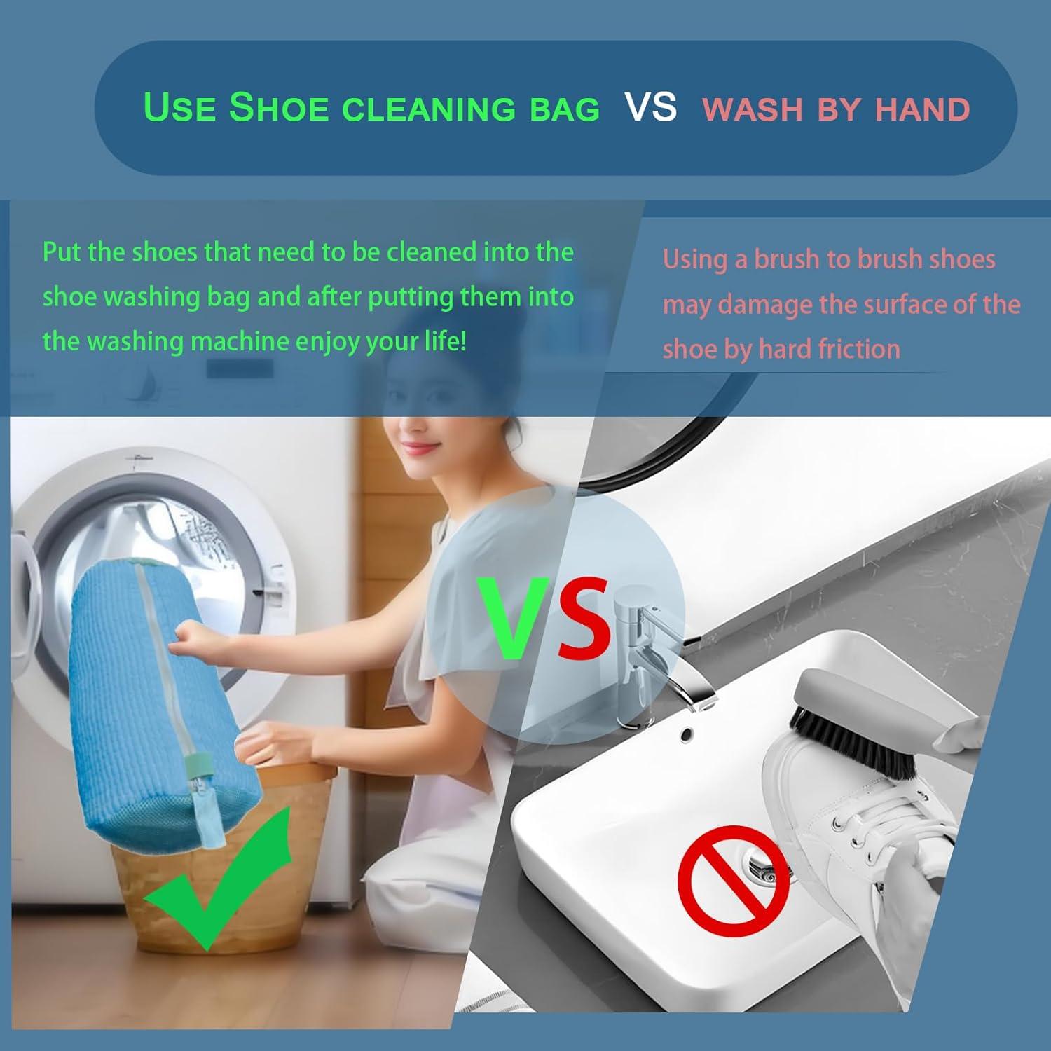 Bolsa de Lavado de Zapatos Sunlyn-MLG Azul 2 Piezas Reutilizable