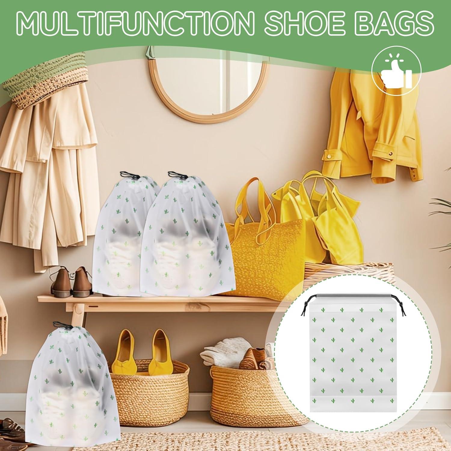 Bolsas para Zapatos de Viaje Cactus - 5 Piezas Impermeables 40x30cm