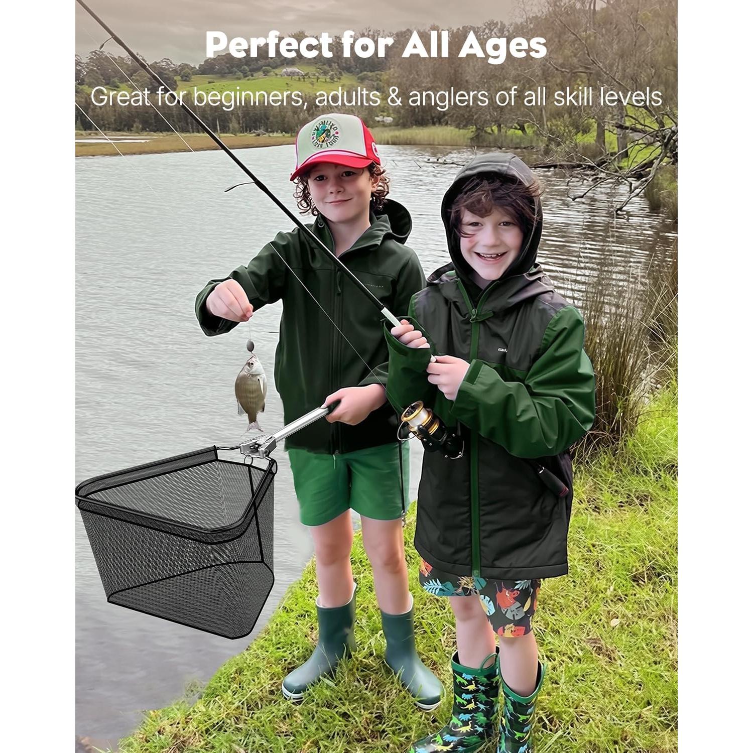 Red de Pesca Pawfly Plegable 25.4x33 cm Nylon Aluminio