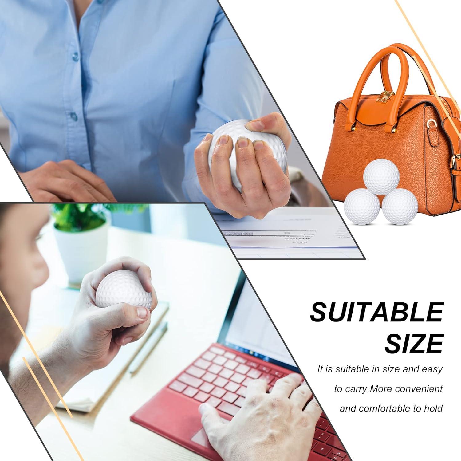 Pelotas de Estrés de Golf Zubebe - 8 Unidades de Espuma 6.3 cm