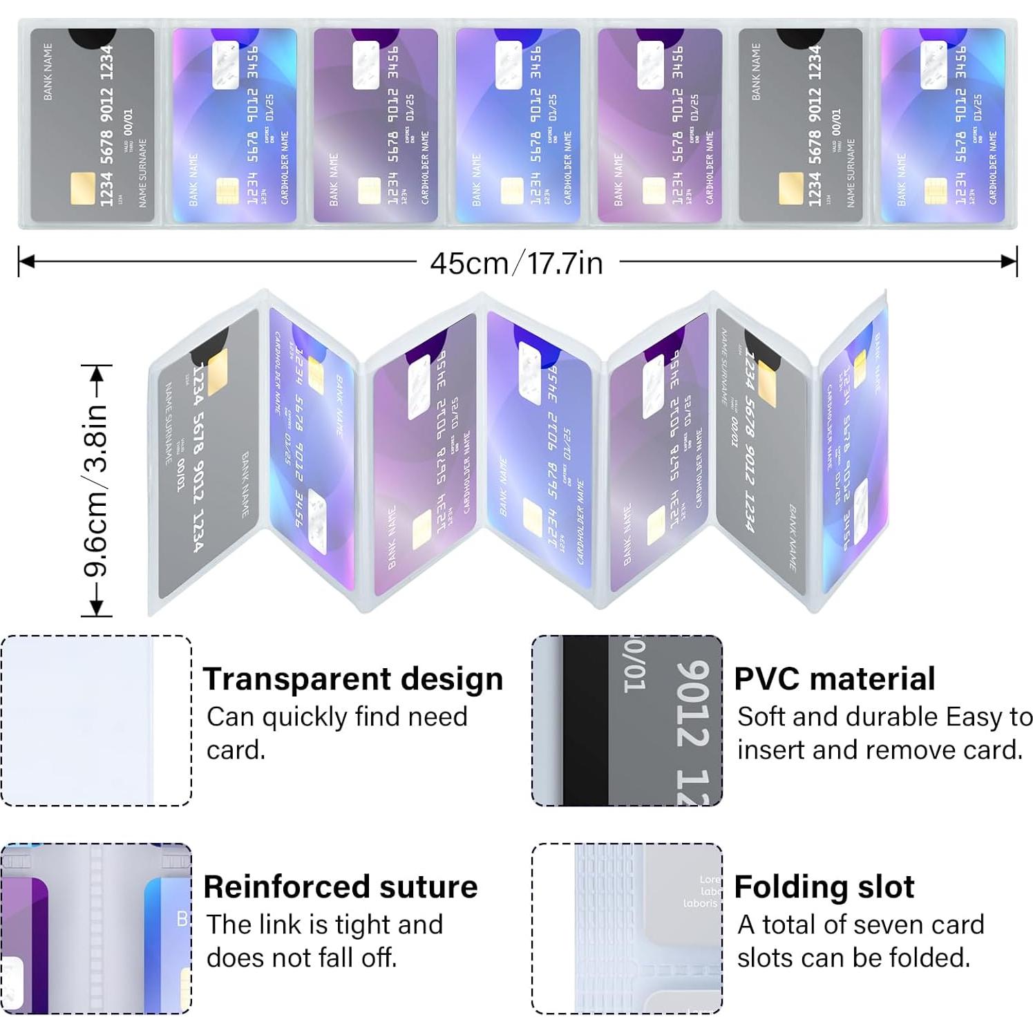Juego de 2 Inserciones de Reemplazo DEEZOMO para Cartera Bifold o Trifold
