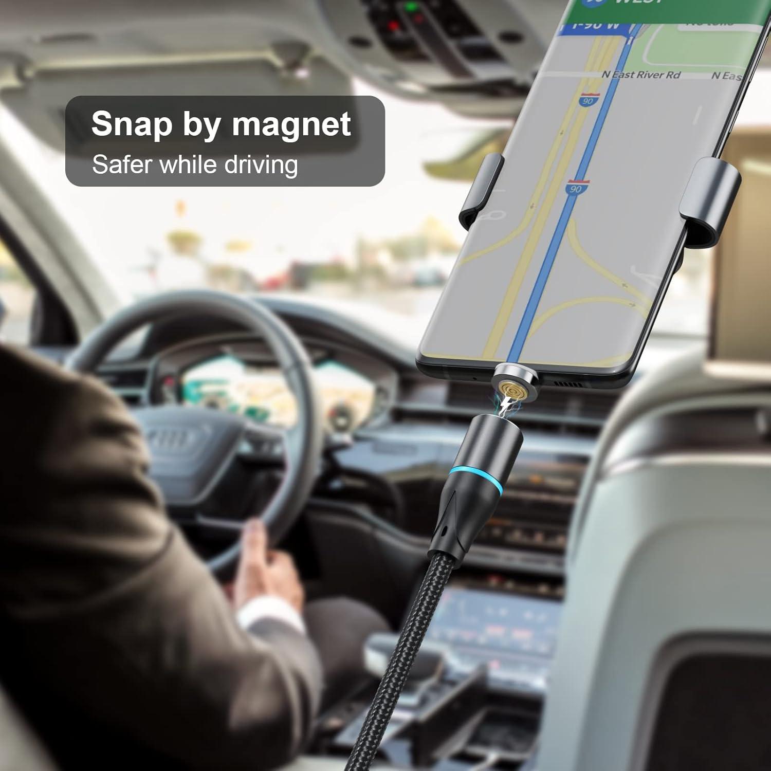 Cable de Carga Magnético 3en1 NetDot 30.48cm Carga Rápida 18W