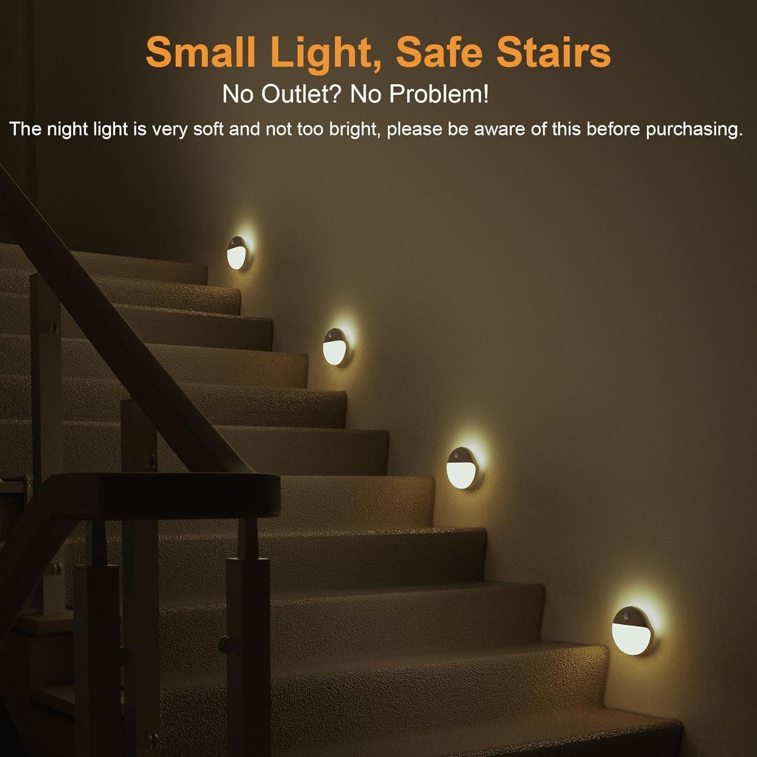 Luces Nocturnas LED YUNLEX con Sensor de Movimiento - 3 Modos