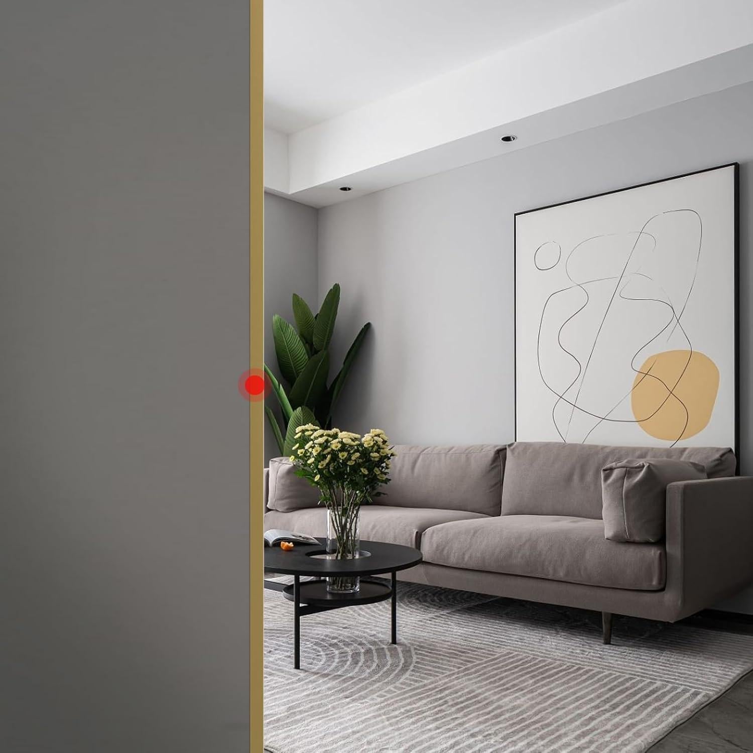 Protector de Esquina de Pared Awvob Dorado 90cm x 2cm - 4 Piezas