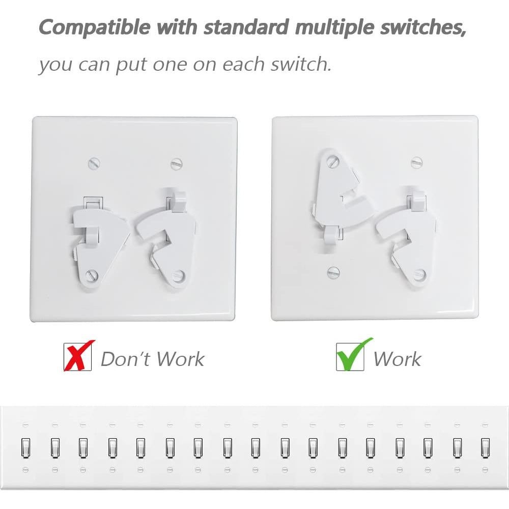 Guardia de Interruptor de Luz ILIVABLE a Prueba de Niños - Paquete de 2