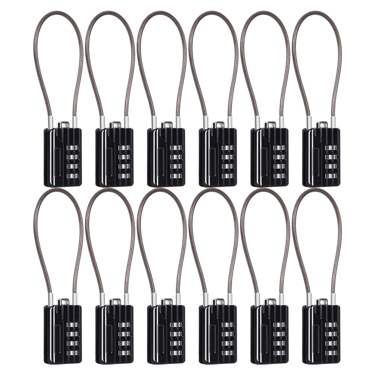 Juego de Candados de Combinación SEPOX 12 Piezas 4 Dígitos