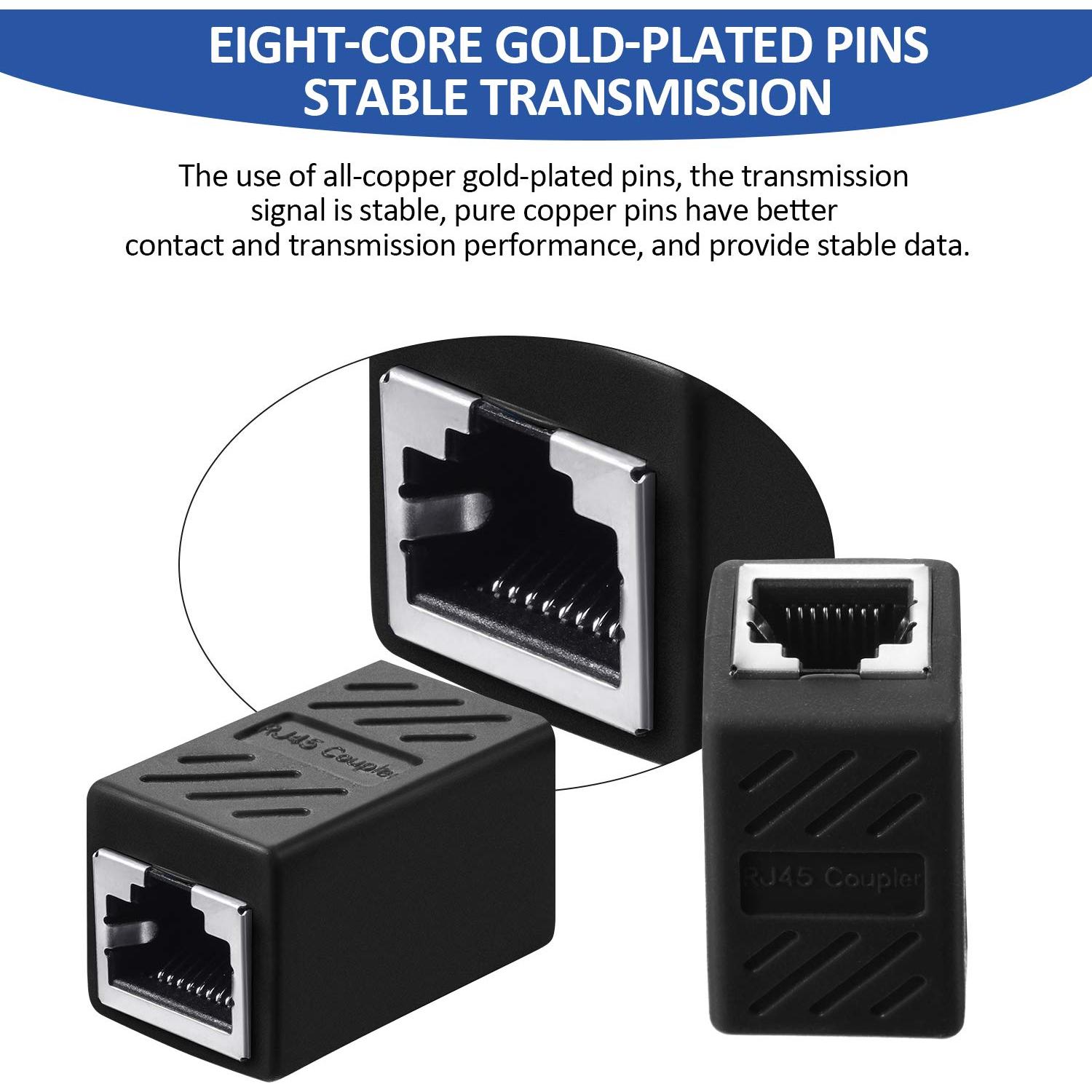 Acoplador RJ45 Hembra a Hembra Frienda 10 Piezas Cat7/6/5e