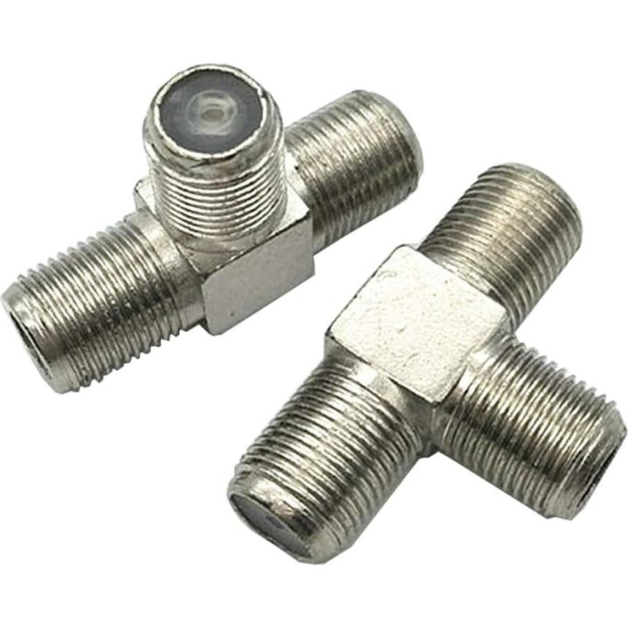 Divisor Combinador Coaxial F-Type KOSTONA 3 Vías - Paquete de 2