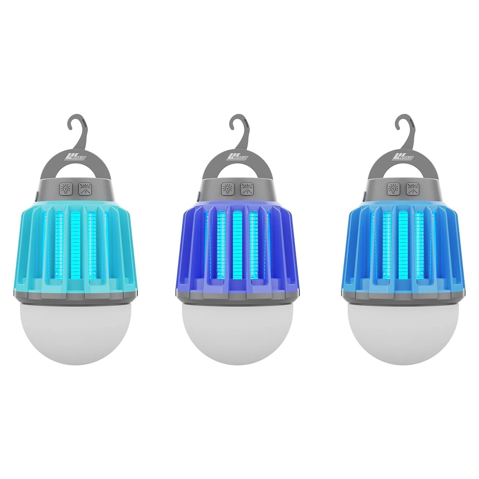 Asesino de Mosquitos Eléctrico Wisely - Paquete de 3, Recargable USB-C