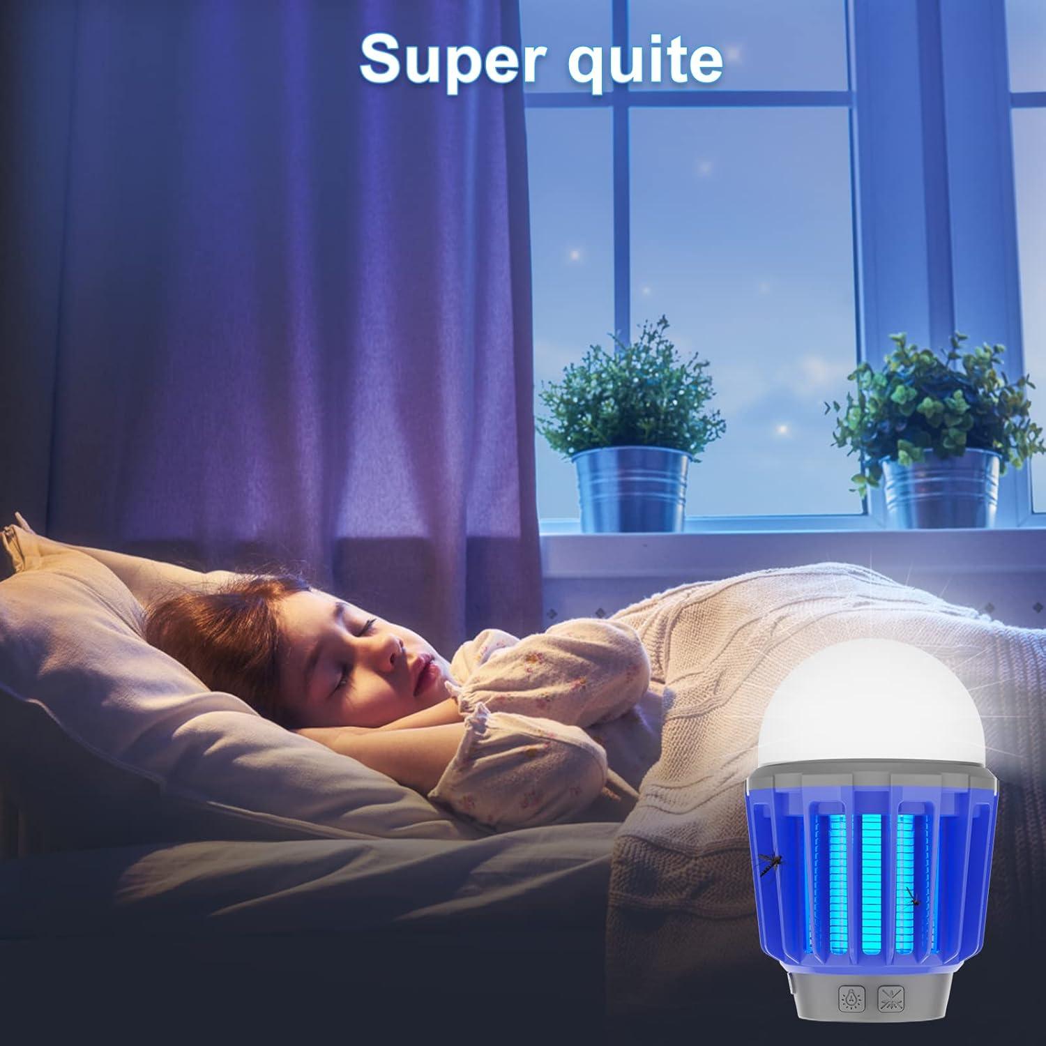 Asesino de Mosquitos Eléctrico Wisely - Paquete de 3, Recargable USB-C