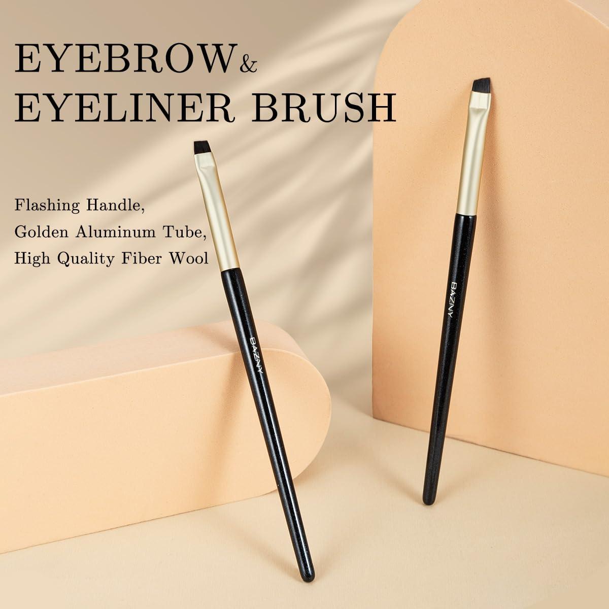 Juego de Pinceles de Delineador y Cejas BAZNY 2 Pcs