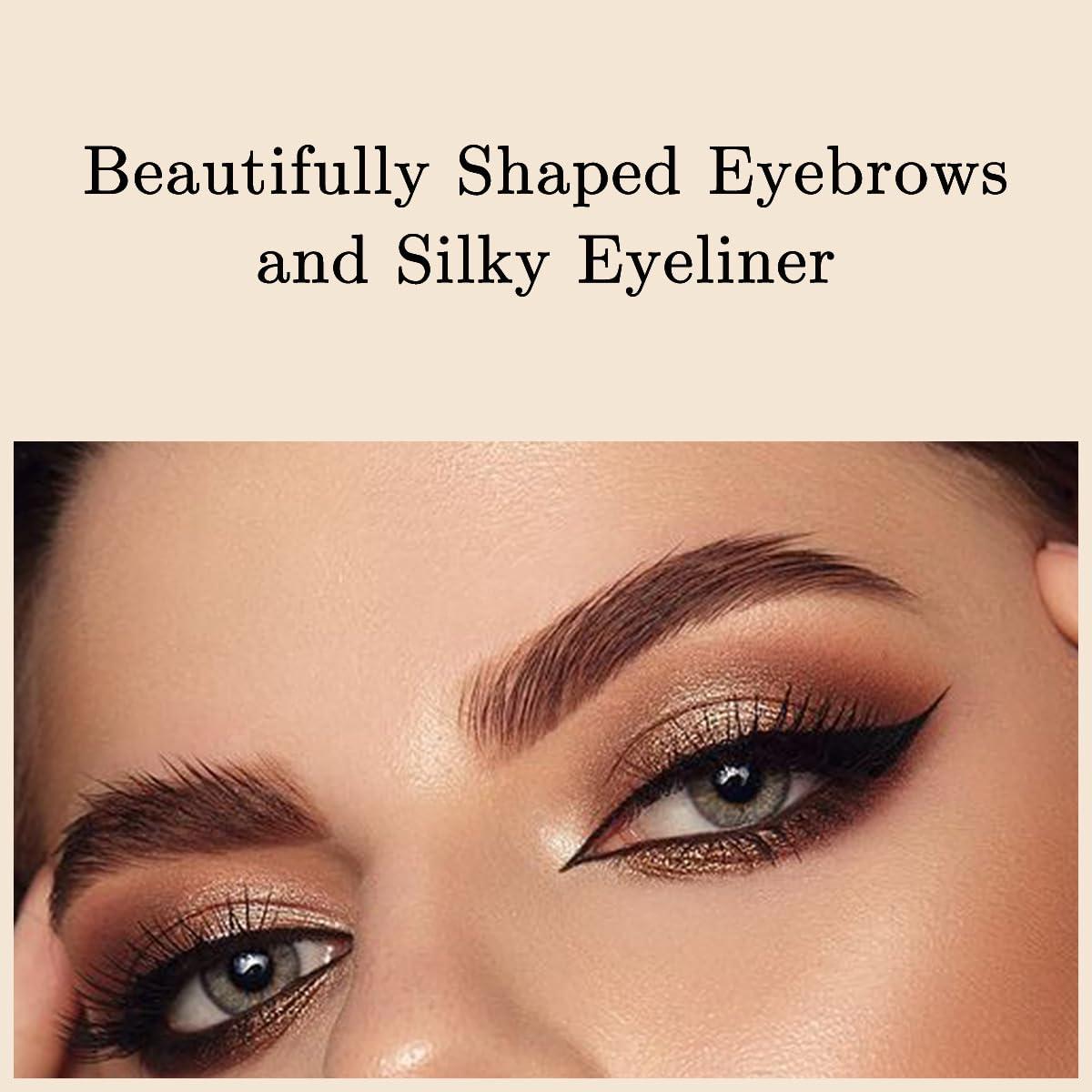 Juego de Pinceles de Delineador y Cejas BAZNY 2 Pcs