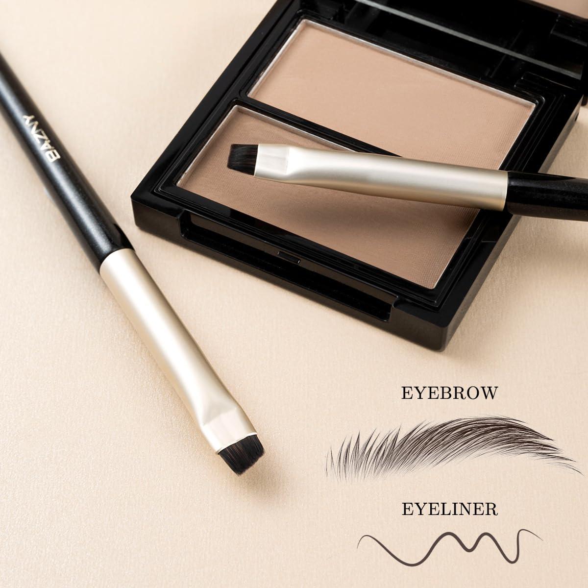 Juego de Pinceles de Delineador y Cejas BAZNY 2 Pcs