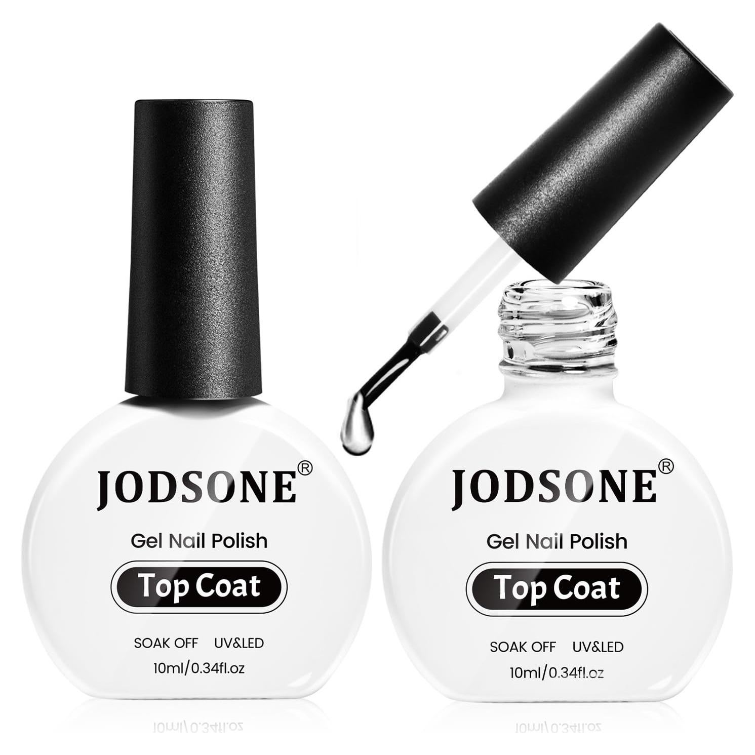 Gel Top Coat Brillante JODSONE 2Pcs 10ml Sin Remojo UV