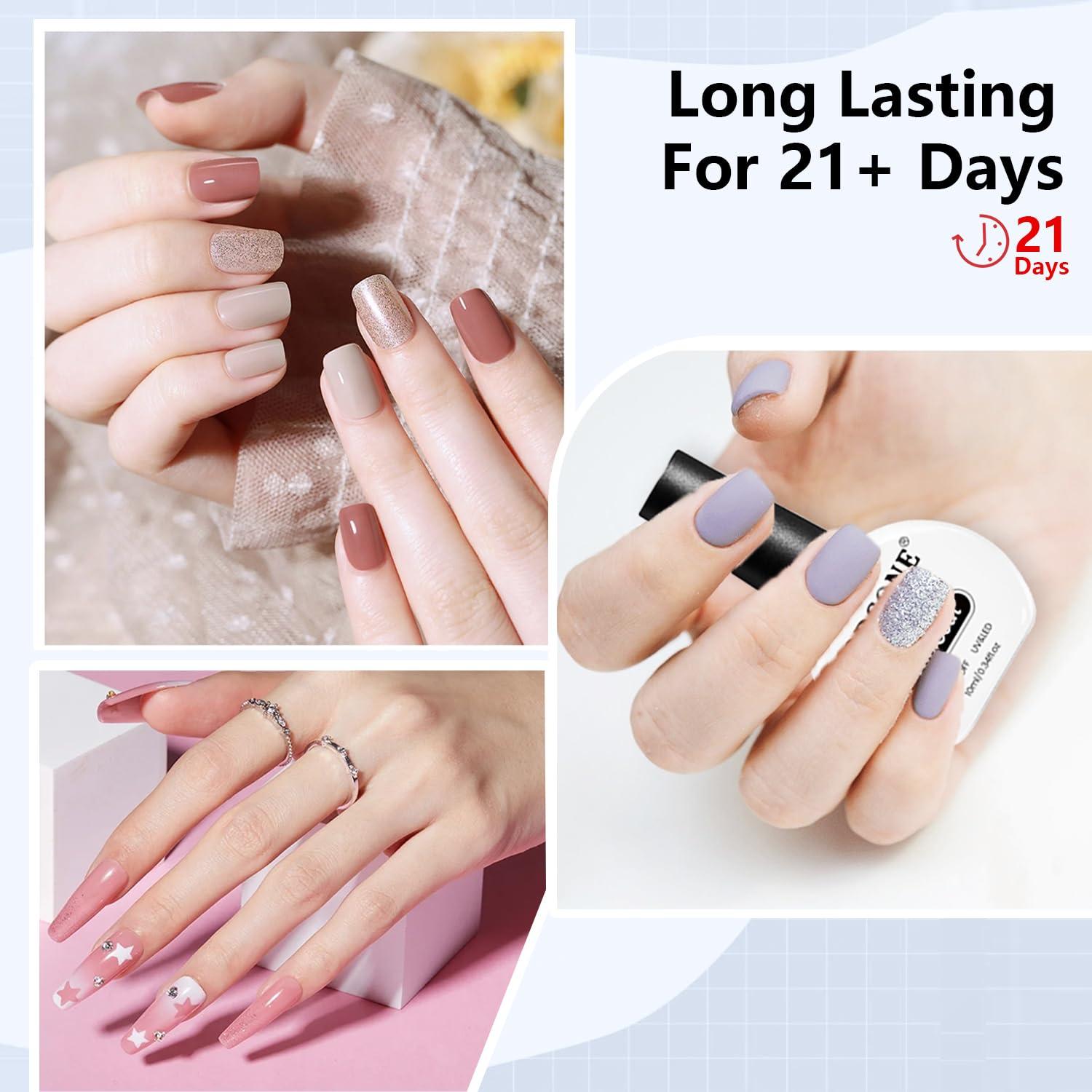 Gel Top Coat Brillante JODSONE 2Pcs 10ml Sin Remojo UV