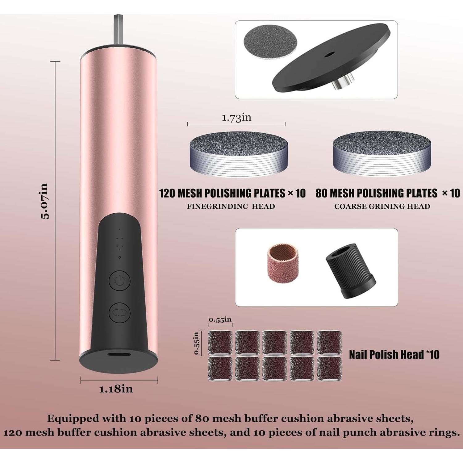 Removedor de Callos Eléctrico Bokynu MJQ-01 Rosa Recargable
