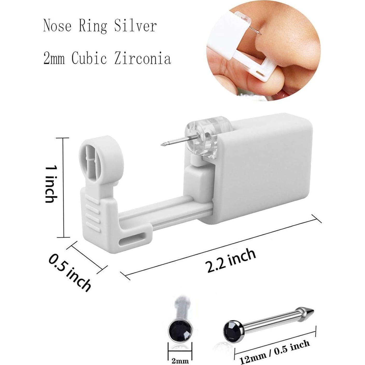 Kit de Perforación de Nariz KUNWEI Negro - Uso Único