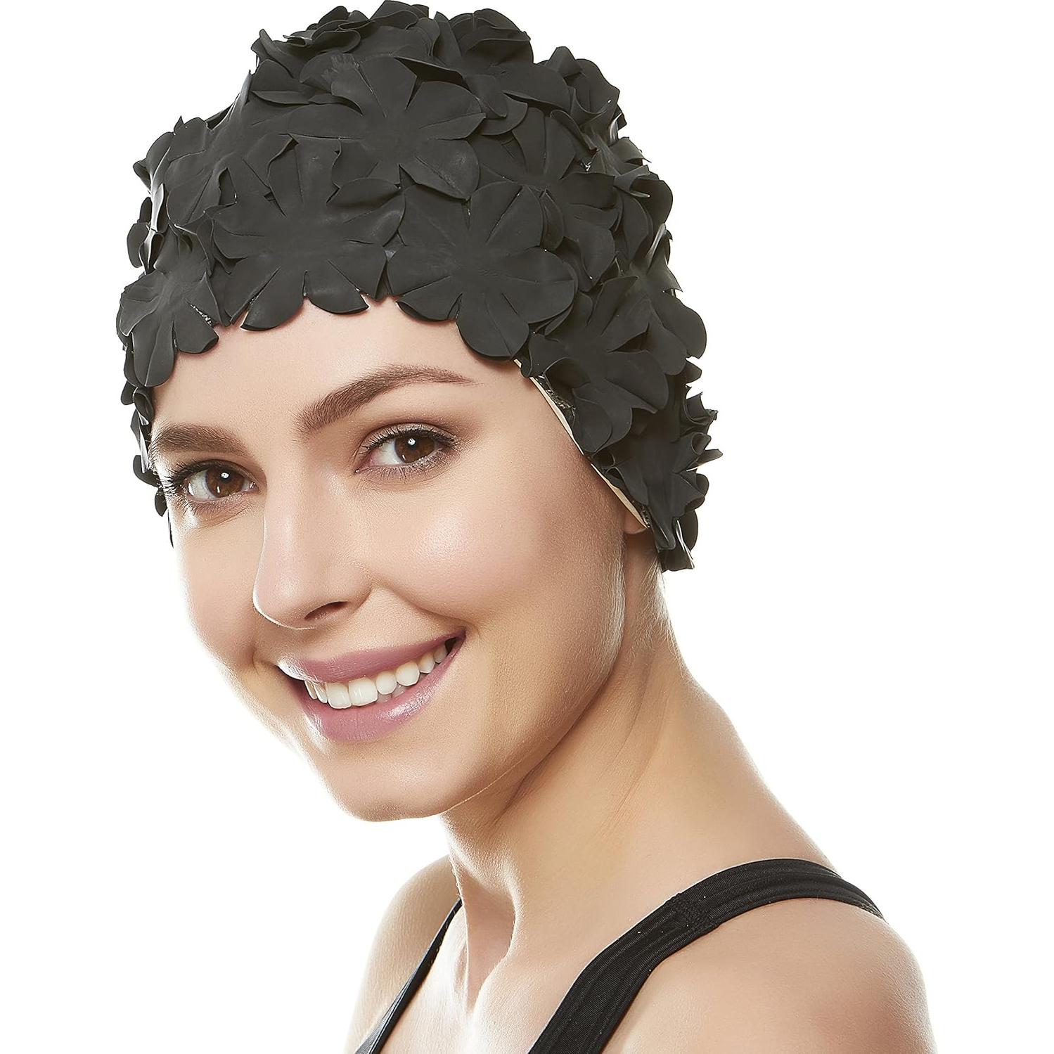 Gorro de Baño Floral Beemo para Mujeres - Protección Cabello