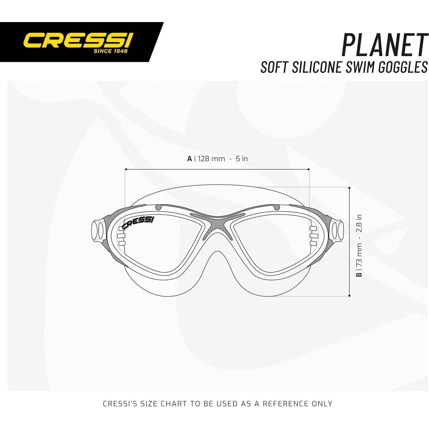 Gafas de natación Cressi Planet Adulto Anti-vaho UV Silicona