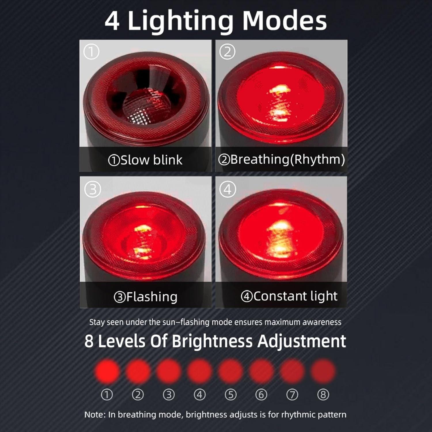 Luz Trasera Inteligente para Bicicleta timfimi KS-SF34R LED USB-C