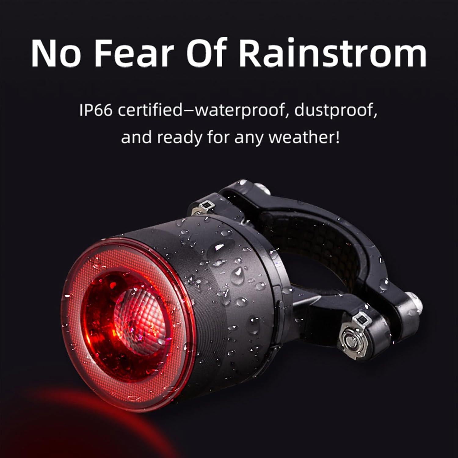 Luz Trasera Inteligente para Bicicleta timfimi KS-SF34R LED USB-C