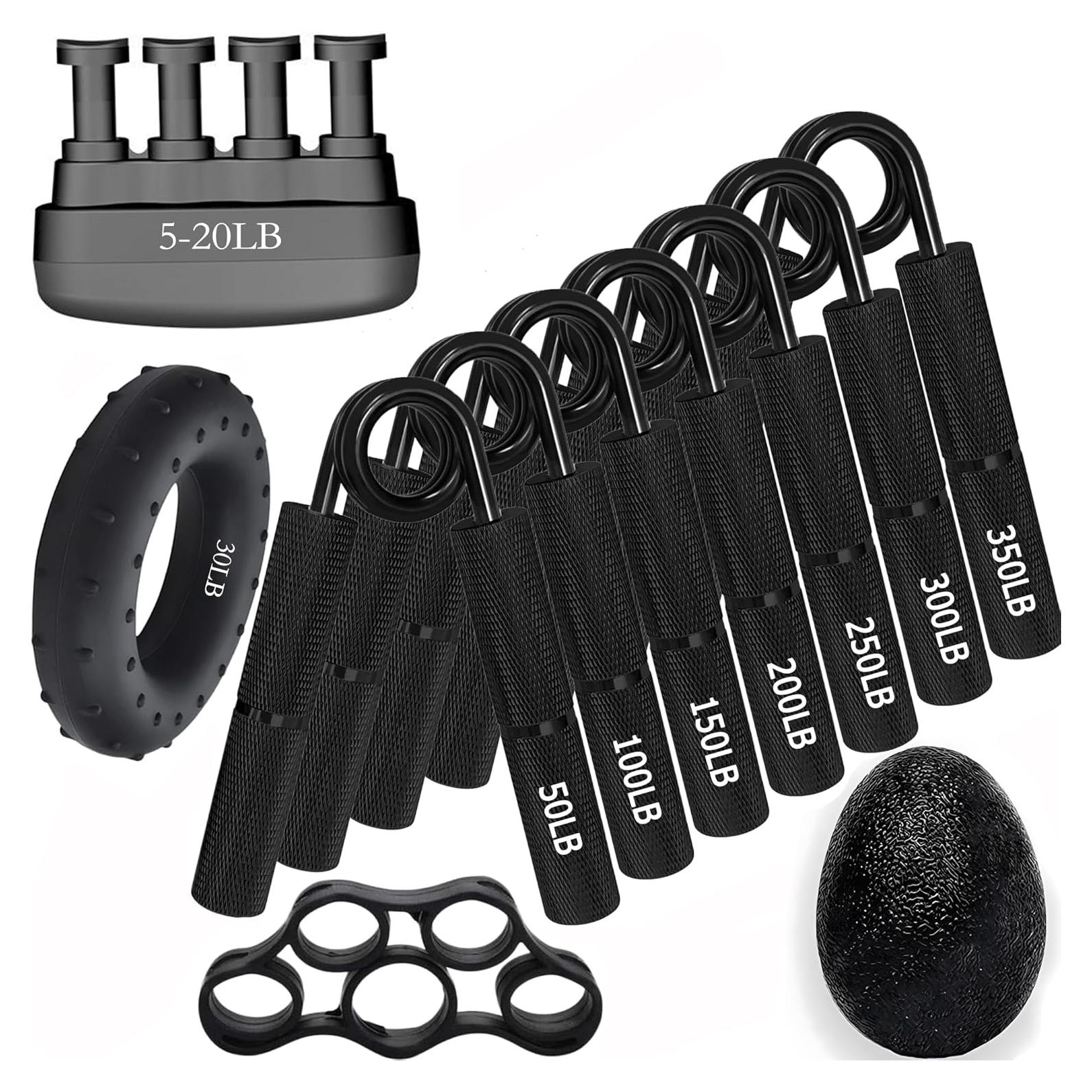 Entrenador de Fuerza de Agarre WANSPOORTS 11 Paquete 22.7-159 kg