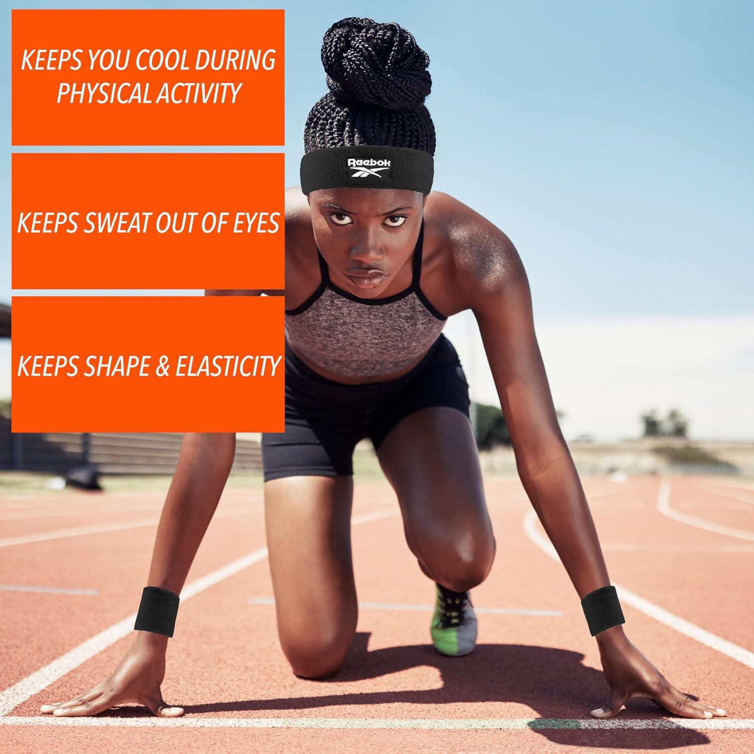 Conjunto de Banda de Sudor Reebok 3 Piezas - Unisex